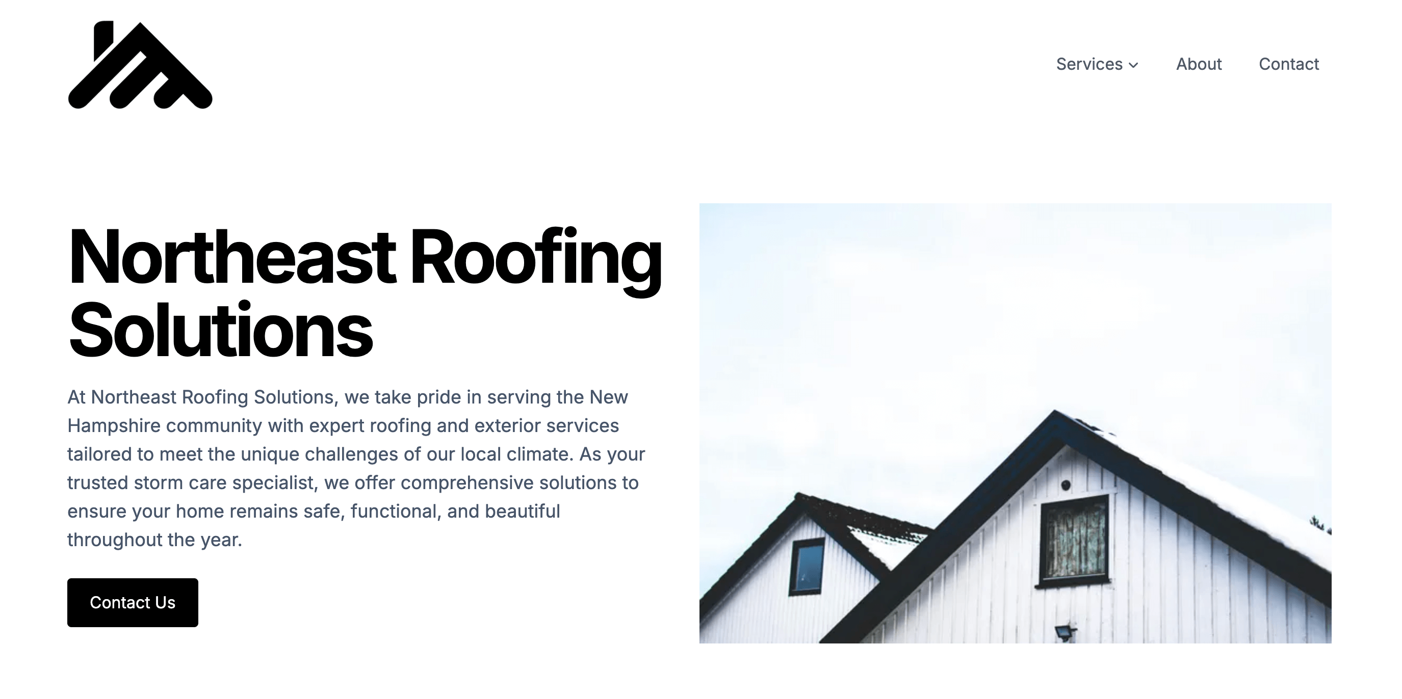 Client Website for Northeast Roofing Solutions